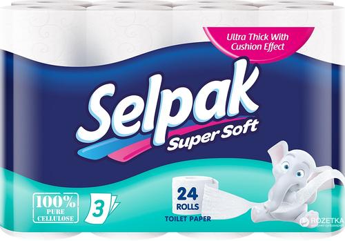 Papier de toilette 3 plis Super Soft 9 rouleaux - SELPAK - Piceri