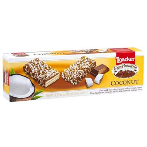 Gaufrettes Au Chocolat et Coco Gran Pasticceria Loacker 100g