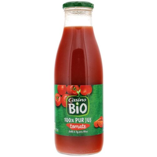 100% Pur Jus Tomate Salé à 3g/L Casino 75 CL