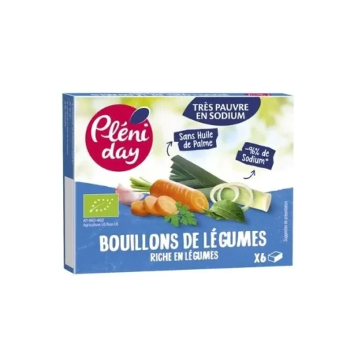 BOUILLONS DE LÉGUMES - TRÈS PAUVRE EN SEL - 54G