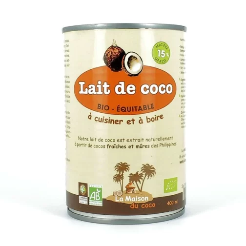 Lait de Coco 15% 400 ml BIO
