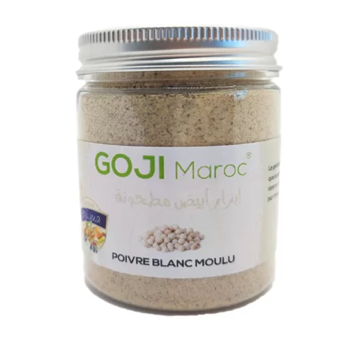 Poivre Blanc Moulu 100g- إبزار أبيض مطحون